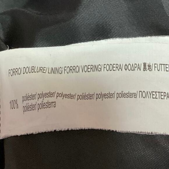 Stradivarius Black White Houndstooth Single Button Notch Blazer Jacket Size S - Picture 4 of 4